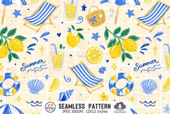 Download Italian Summer Pattern Lemon Paper JPG - Jpg Collection