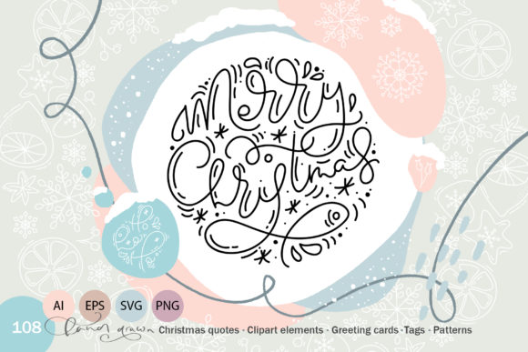 Download Christmas Monoline Collection - Line Collection