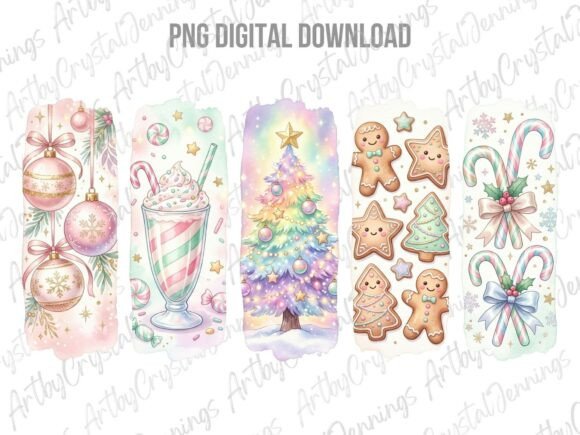 Download Pastel Christmas Brushstrokes PNG - Premium Resources